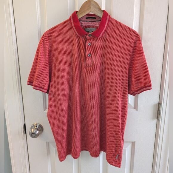 Ted Baker Polo Geometric Print Red 6 (US XXL) - Picture 10 of 10